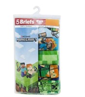 Minecraft Boys 5 Pack Briefs Underwear, Size: 6