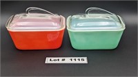 VINTAGE MAID OF HONOR COVERED REFRIGERATOR DISHES