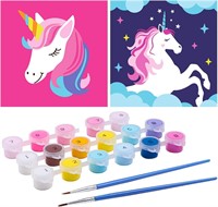 G.C 2 Pcs Paint by Numbers for Kids Unicorn DIY Pa