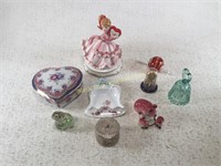 Various Music Boxes, Paperweights, & More
