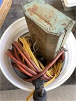 Scrape metal bucket