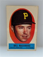1963 Topps Peel Off Bill Mazerowski HOF Pirates