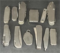 (E) Metal Shell Pocket Knives Brands Include