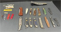 (E) Lot Of Pocket Knives Include Boy Scouts,