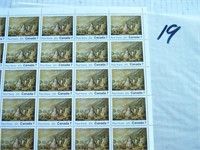 Canada timbre en feuille peintre Paul Kane