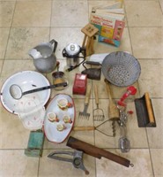 Primitive Kitchenalia and Cooking Selection.