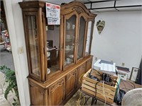 WHITE FURNITURE CO. CHINA CABINET & CONTENTS