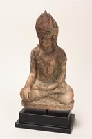Rare Terracotta Lamphun Seated Buddha,