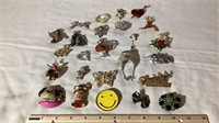 Assorted Brooches and Pins
