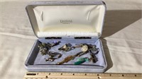 Assorted Pins and Clips in Reicherts Box