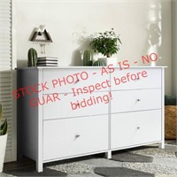 Veikous 6-Drawer White Chest of Drawers Dressers