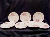 7 Vintage Gibson Country Rose 10½" Plates