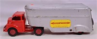 WYANDOTTE TOY Truck, metal cab and trailer,