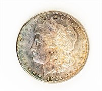 Coin 1901-O Morgan Silver Dollar-BU Toned