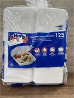 125 count hefty 3 compartment containers