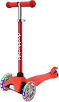 3 Wheel Kids Scooter  3-6 Years  Light  Red