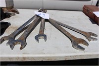 5 LARGE BOX END WRENCHES 1 3/8, 1 1/2, 1 5/8,