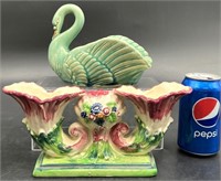 MCM Japan Ceramic Vases - Swan & Cornocopia