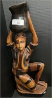 African Hand Carved Wooden Sculpture.