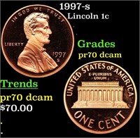 Proof 1997-s Lincoln Cent 1c Grades GEM++ Proof De