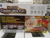 NON-STICK 6 IN 1 COPPER WOK PAN