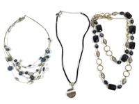 3 Lia Sophia Costume Jewelry Necklaces