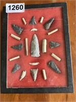 1 case - Locally Found Indian Arrowheads