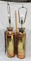 Brass Fire Extinguishers, Lamps