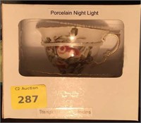 Porcelain teacup nightlight