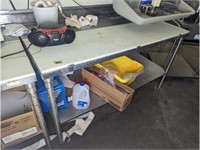 5' x 30" Stainless Table w/ Cutting Board