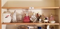 Misc. figurines and dishes