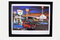 Framed Matted and Numbered Chevelles Print Titled