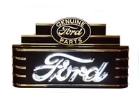 Ford Genuine Parts Art Deco Neon Sign in Working