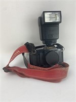 Vintage Canon T50 Camera & Flash