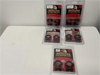 5 Pairs Millett Scope Rings AL00009 1" High Engrav