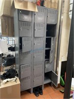 Bank of Staff Lockers - 3' W x 18" D x 78" T