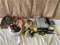Extension cords and assorted tools