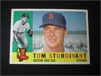 1960 TOPPS #487 TOM STURDIVANT RED SOX