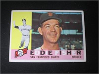 1960 TOPPS #23 EDDIE FISHER GIANTS