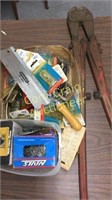 Hk Porter Bolt Cutters, flat of misc nails,