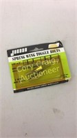 Full Box Of Spring Wing Toggle Bolts 1/8" x 2"