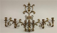 Pressed Tin Candle Wall Sconce