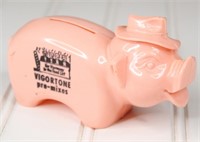 Plastic Vigortone Advert Piggy Bank