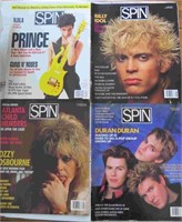 1980's Lot 4 SPIN Music Magazines Ozzy Idol Covers