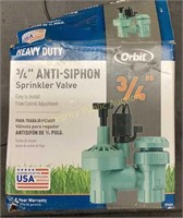 Orbit 3/4” Anti Siphon Sprinkler Valve