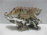 18.5"x 11"x 7" Resin Tiger Statue