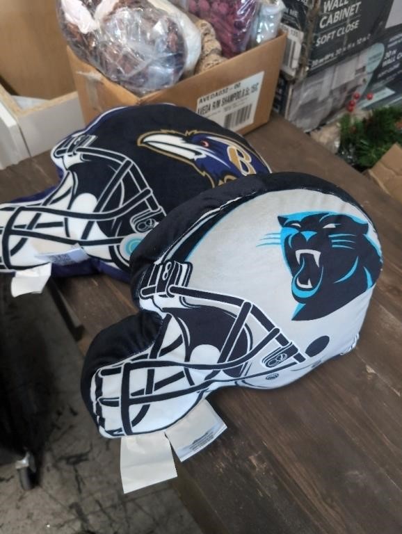 (2) NFL Pillows (Ravens/Panthers)