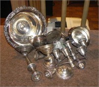 Collection of Scrap Sterling Silver & Silver Plate