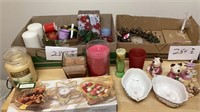 Candles, holiday, gold, three-piece party set,