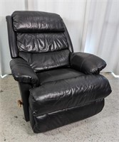LA-Z-BOY Black Leather Single Reclining Chair